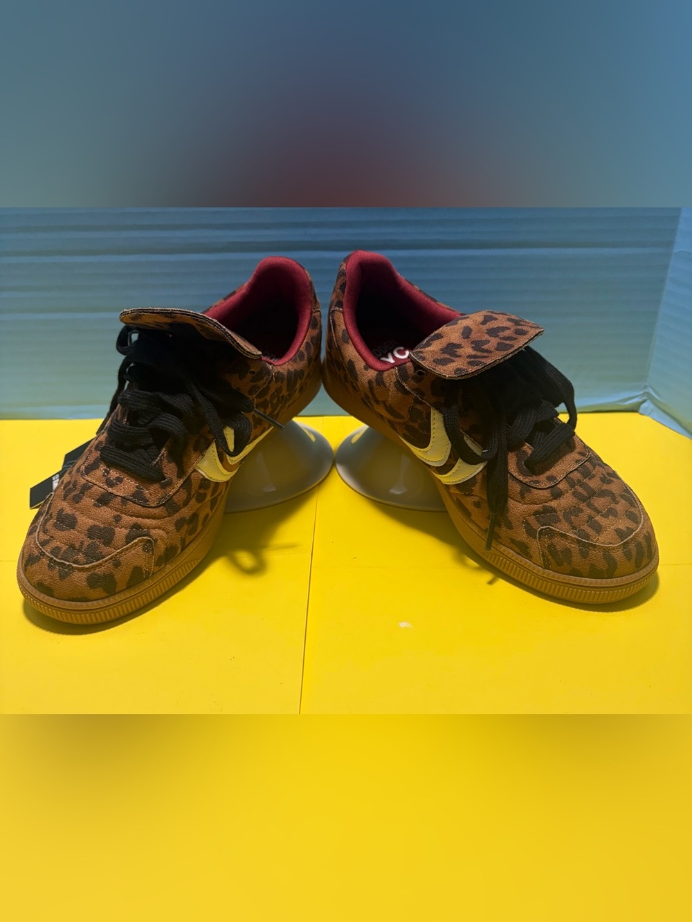 NWT Madden NYC Women’s Leopard Print Low Top Athletic Sneakers Lace Up Size 7